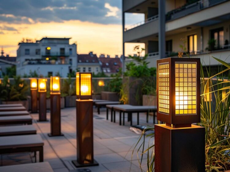 Jakie lampy solarne najlepiej sprawdzą się w przestrzeniach na dachu