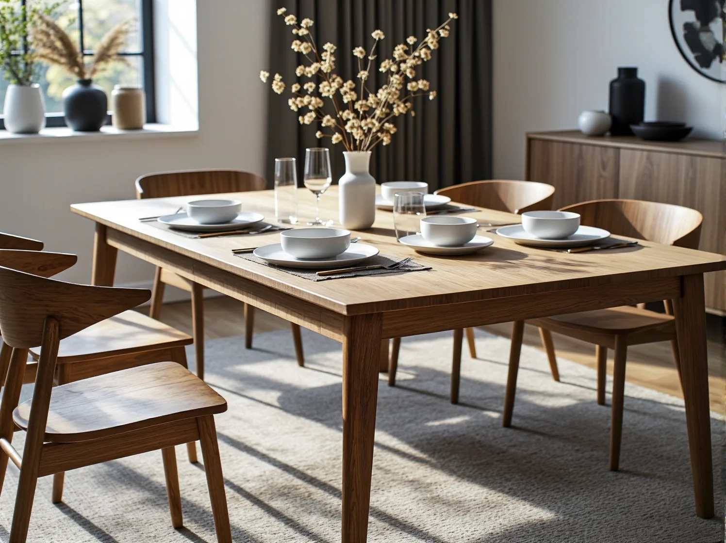 Nowoczesna aranżacja sypialni inspirowana klasycznym stylem skandynawskim i zasadami funkcjonalizmu.