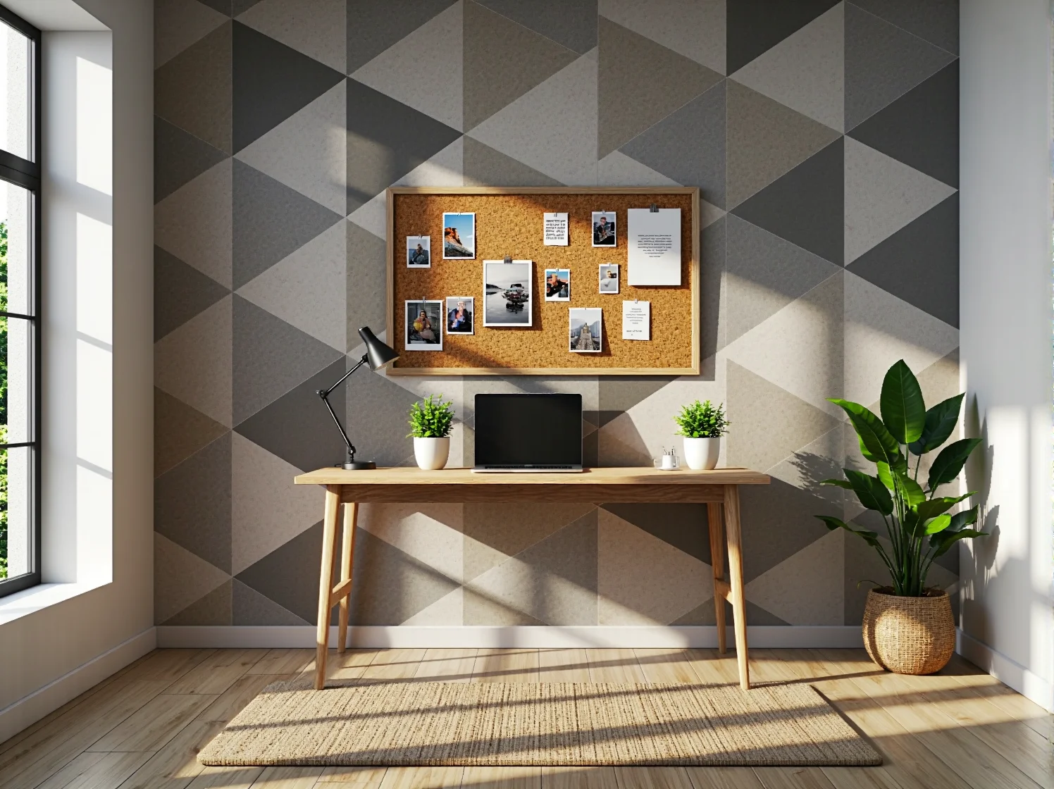 Białe biurko z wbudowanym regałem na książki – funkcjonalne rozwiązanie do małego pokoju dziecka.