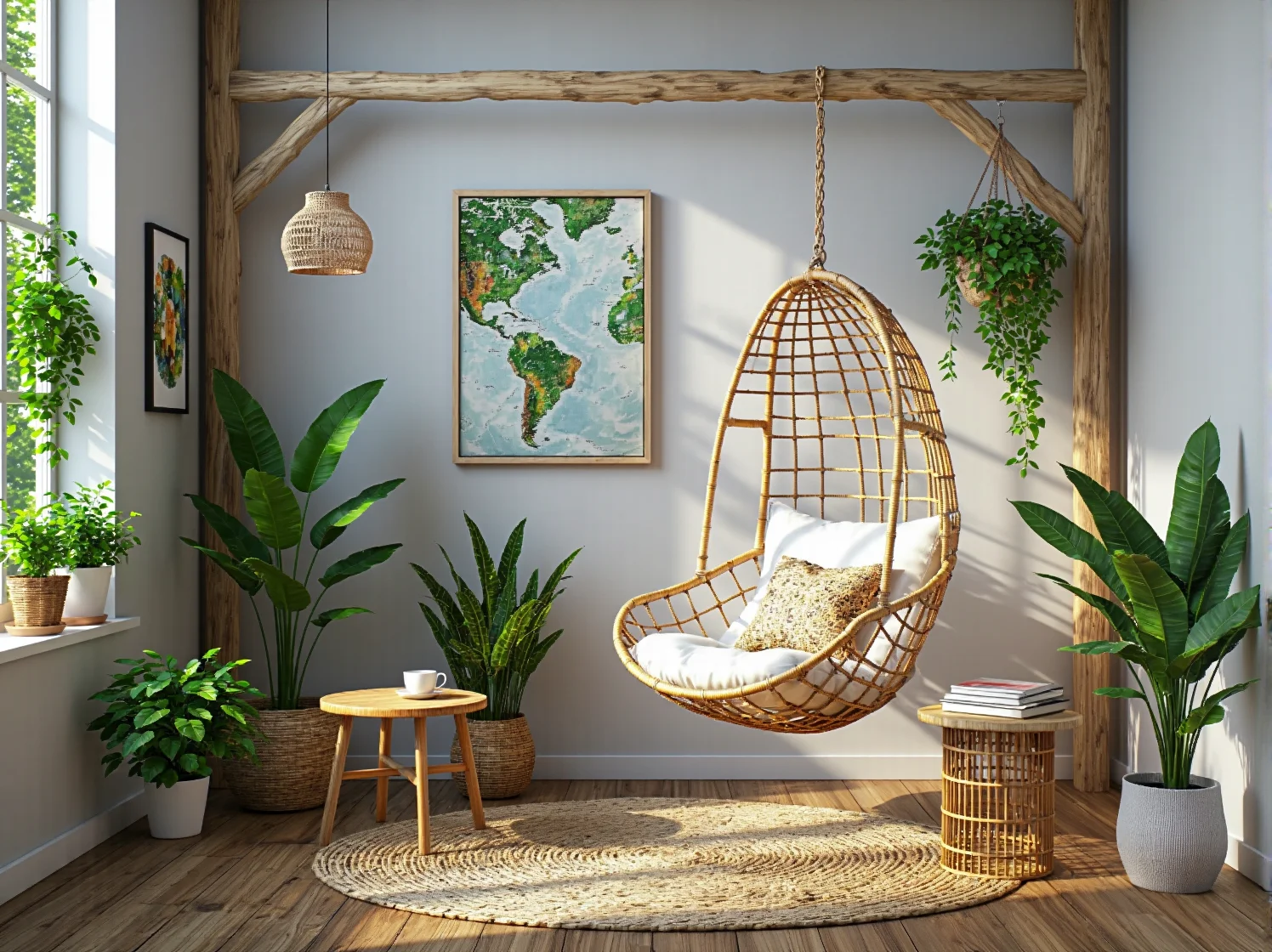 Inteligentne meble do salonu przyszłości, łączące design i technologię w 2025 roku.