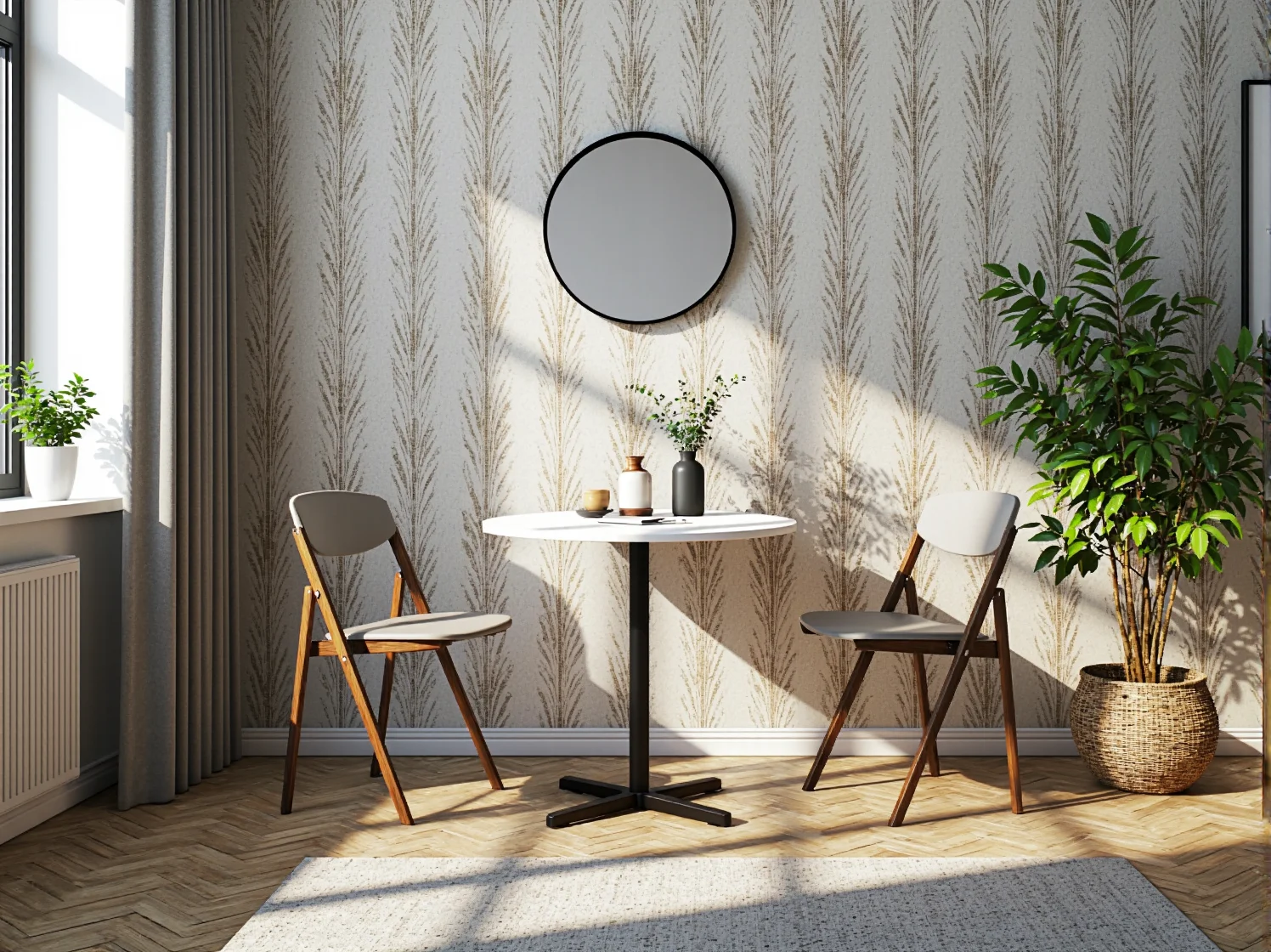 Kompaktowy fotel ergonomiczny o nowoczesnym designie w stylu skandynawskim