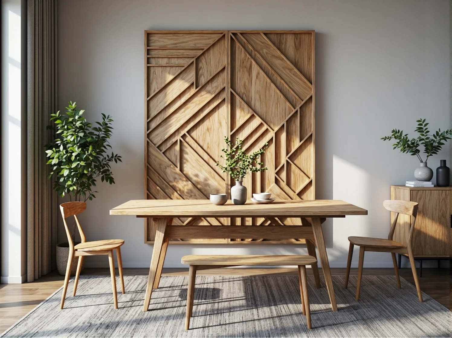 Modułowy regał na książki dopasowany do wnęki w małym mieszkaniu