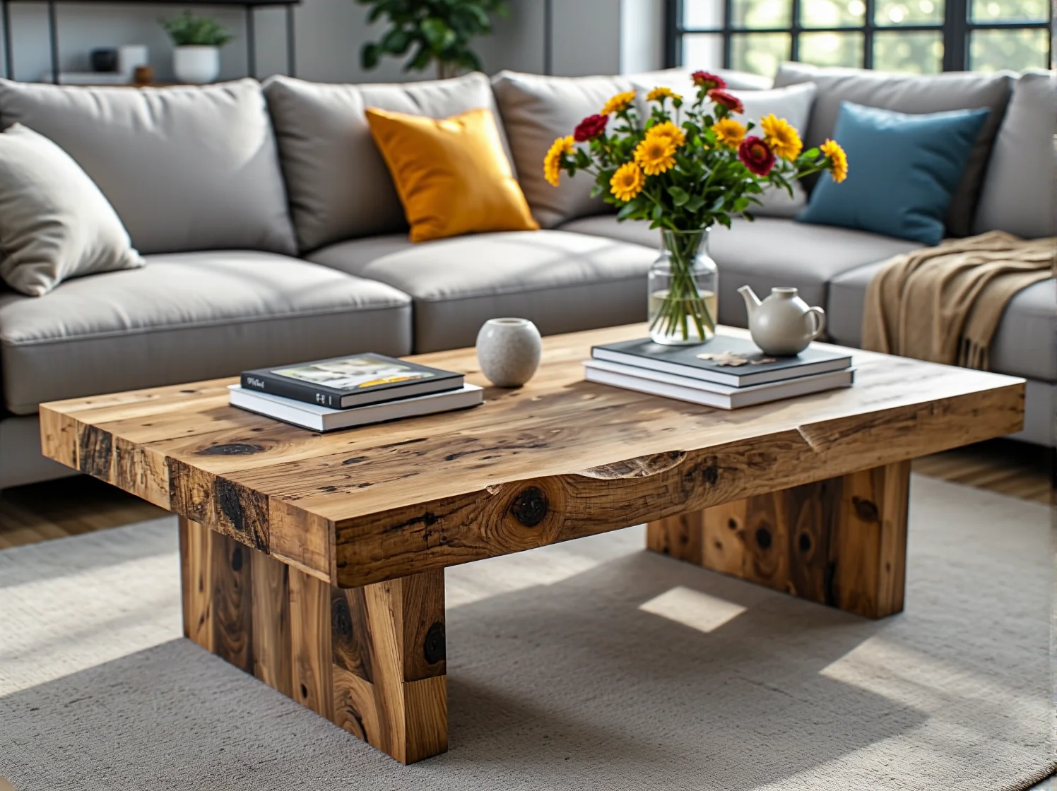 Nowoczesne wnętrze z sofą glamour wykonaną ze zrównoważonych materiałów, łączącą styl i ekologię.