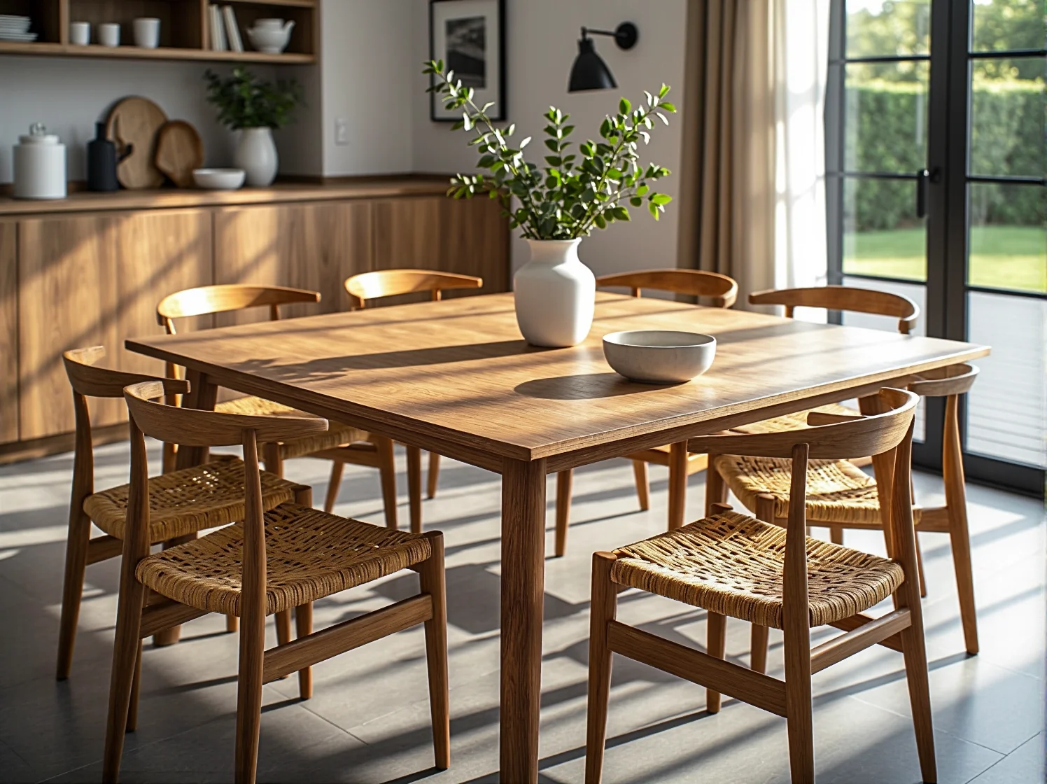 Wygodna sofa modułowa w stylu skandynawskim idealna do dużej strefy wypoczynkowej.