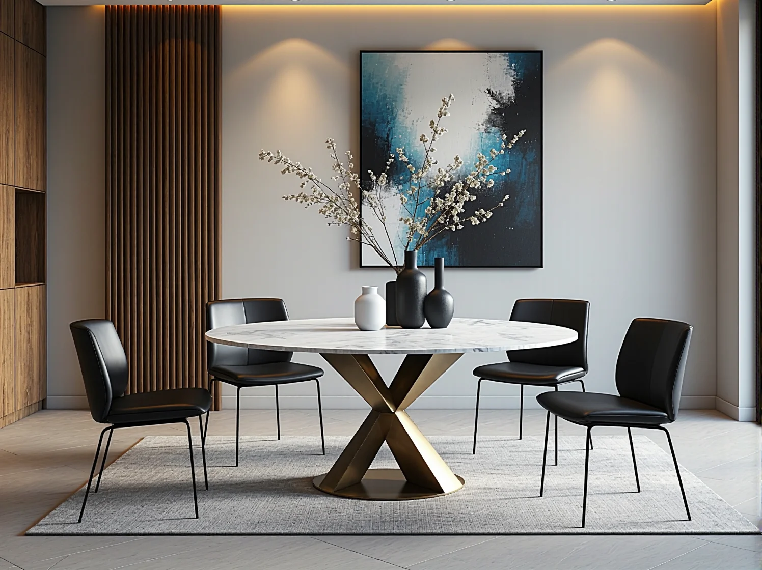 Minimalistyczny stół rozkładany do salonu z jadalnią – praktyczne rozwiązanie na 2025 rok.