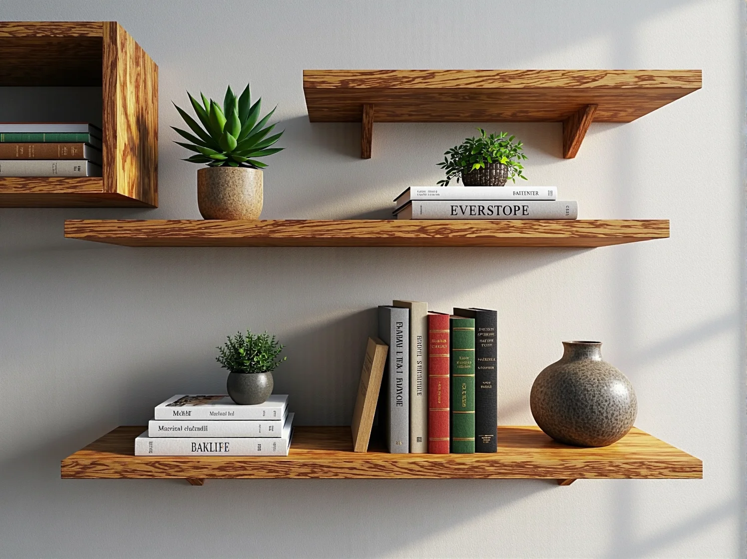 Solidny system mocowania półki ściennej do małych przestrzeni, gwarancja wytrzymałości.