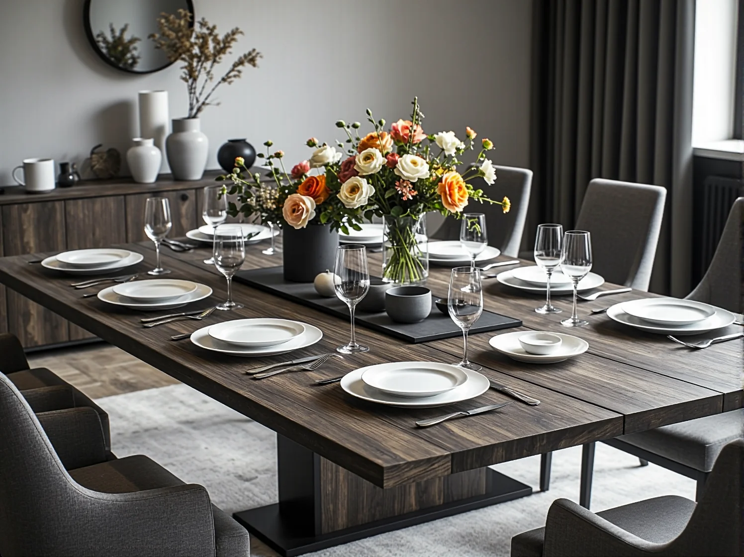 Aranżacja jadalni ze stołem rozkładanym – trendy wnętrzarskie i stylowe meble 2025.