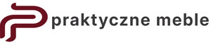 Logo sklepu Praktyczne Meble z graficznym symbolem
